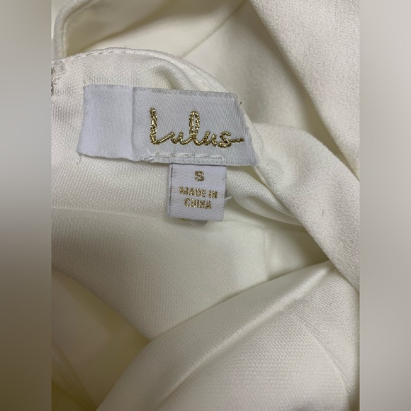 NWOT Lulus Everlasting Promise White Notched Backless Mermaid Maxi Dress - Picture 8 of 9